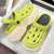 Women's Summer Thick Bottom Slippers - Green, Black, White, Brown - Fashionable EVA Sandals for Women - Comfortable, Non-Slip Design