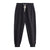 Men's Fleece-Lined Drawstring Sweatpants in Black - Warm Cozy Cotton Pants for Men - Casual Winter Wear - Full-Length Trousers