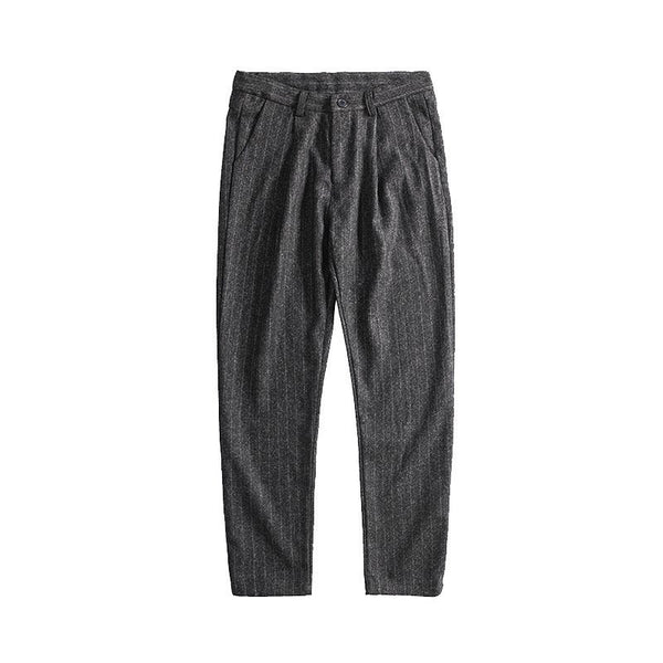 Trendy Urban Striped Cotton Harem Pants for Teens - Loose Fit, Low-Waist Style, Contrast Color Detailing.