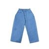 Vintage-Inspired Embroidered Distressed Wide Leg Jeans in Washed Black or Blue, Women's Fashion, Sizes S-XL