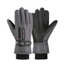 Insulated Waterproof Gloves for Outdoor Activities - Black, Gray, Dark Blue, Red - Windproof, Fleece-Lined, Nylon - Autumn Essential.