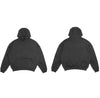 Sleek Black Hooded Pullover with Kangaroo Pocket - Men's Comfortable Apparel.
