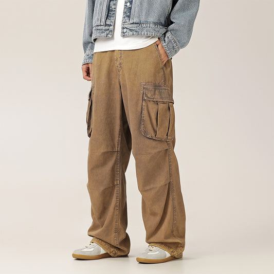 Classic American Loose Fit Cotton Trousers in Ivy, Fennel, and Black - Straight Cut Pants for Women in Plus Sizes