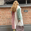 Women's Elegant Rabbit-Fur Coat in Assorted Colors - Chic Winter Outerwear with Long Sleeves and Diverse Sizing