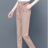 Women's Slim Fit Cropped High Waist Harem Pants - Trendy Casual Trousers in Vibrant Colors