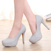 Round-Toe High Heel Stilettos with Viscose Technology - Fashion-forward design for confident strides, evening glamour, durable PU leather.