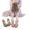 Women's Ethnic Diamond Beaded Flat Sandals in Various Colors