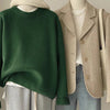 Casual Japanese-Korean Style Women's Round-Neck Sweater in Multiple Colors, Versatile and Stylish Pullover