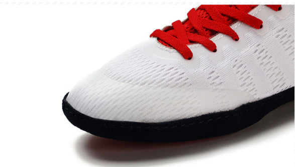 Men's Indoor Training Shoes for Weightlifting and Squats - Black, White, Gray - Fitness Gear for Men - Rubber Soles, PVC Uppers - Elastic Band Fit - Height Increase.