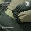 Men's Retro Workwear Down Jacket with White Duck Down Fill, Hooded Style. Stylish, Warm, Comfortable Winter Coat for Men.