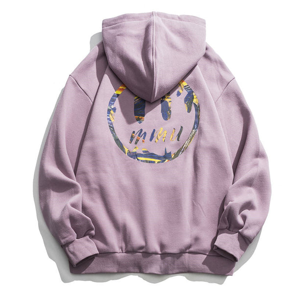 Men's Cotton Hoodie for Everyday Casual Wear with Side Slit Pockets, Spring Autumn Style