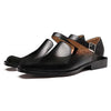 Breathable Square-Head Plus-Size Men's Sandals in Black and Brown