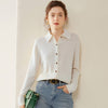 Chic Slim-fit Knitted Sweatshirt in Vibrant Colors - Cashmere, Comfort Wear, Women's Sweater