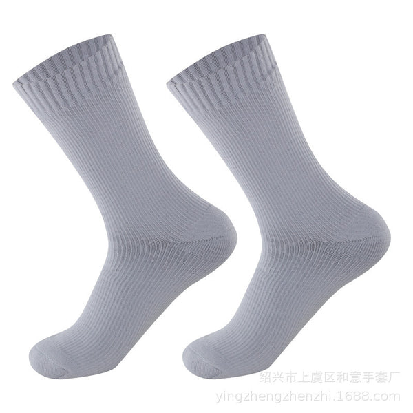 Breathable Nylon Outdoor Sports Socks for Hiking, Cycling & Skiing - Multicolor Mid-Calf Unisex Socks