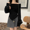 Cozy Off-Shoulder Women's Sweater in 4 Colors - Winter Fashion Piece