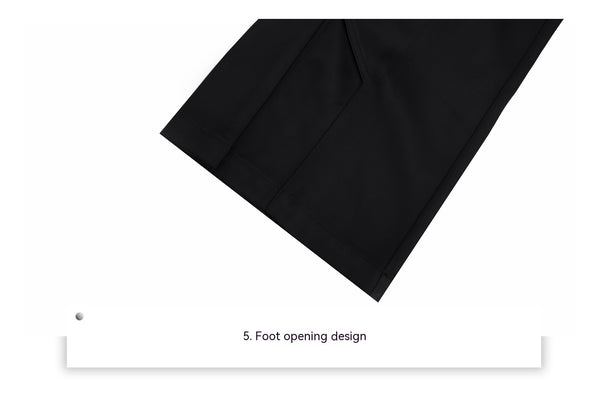 Tailored High Industry Zip Suit Pants - Polyester Cotton Blend