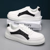 Versatile Unisex White Casual Shoes - Artificial PU Upper, EVA Sole, Lace-up Design - Durable and Comfortable Footwear.