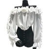 Flirty Off-Shoulder Chiffon Top in Lantern Sleeve Design, Various Colors, Sizes S-M
