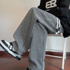 Men's Wide-Leg Cotton-Blend Pants in Brown and Black - Mid Waist, Comfort Fit, Sizes M-5XL