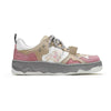 Stylish Retro Pink Sneakers with Rubber Sole - Women's Trendy Casual Footwear
