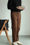 Americana Retro Cotton-Stretch Denim Jeans in Khaki, Brown, & Apricot White - Comfortable & Stylish High-Waist Men's Fashion.