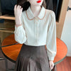 Contemporary Women's 3D Print Shirt in Apricot Hue