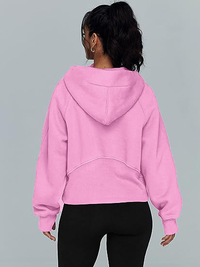 Cozy Winter Hooded Sweatshirt | Women's Loose-Fit Top in Various Colors