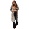 Women's Retro Geometric Pattern Knitted Cardigan - Autumn Collection - Vibrant Geometric Design - Polyester - Long Sleeve - Women's Fashion