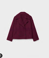 Chic Long-Sleeved European & American Women's Overcoat in Stripes and Plaid, Multiple Colors and Sizes