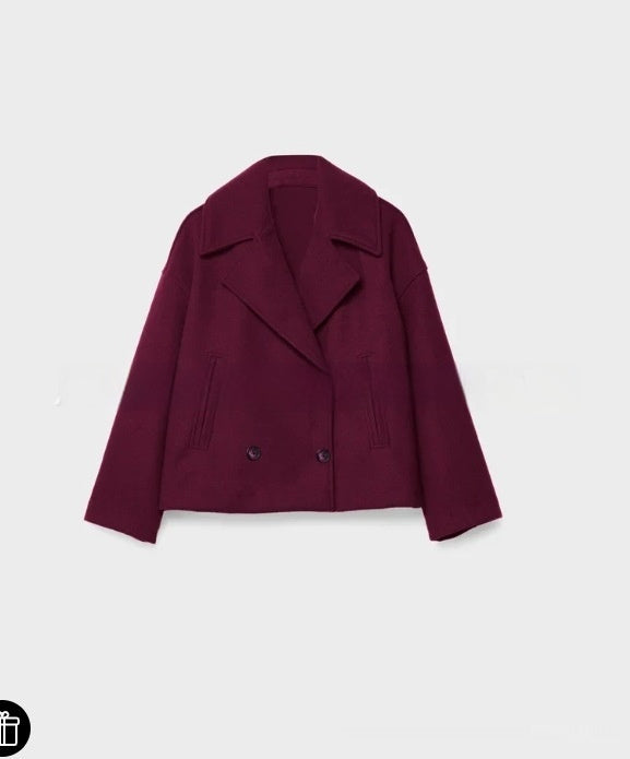 Chic Long-Sleeved European & American Women's Overcoat in Stripes and Plaid, Multiple Colors and Sizes