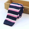 Classy Striped Knitted Tie for Men - Slim & Elegant