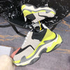 Vibrant Retro Dad Shoes with High-Quality Mesh Upper and Muffin Sole - Fashion-Forward Youth Footwear