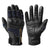 Vintage Men's Leather Perforated Motorcycle Gloves in Classic Black or Vintage Brown, All Season, Sizes M-2XL, Lightweight.