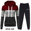 Trendy Women's Two-Piece Tracksuit Set with Cozy Hoodie for Casual Wear