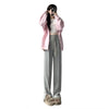 Casual Wide-Leg Slit Sporty Style Cotton Pants - Trendy wide-leg design with unique slit detail, high-quality cotton.