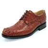 Handcrafted Goodyear Leather Low-cut Men's Shoes - Crocodile & Genuine Leather Blend