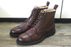 Men's Cotton and Wool Martin Leather Boots in Black or Brown - Stylish and Comfortable Winter Footwear