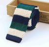 Classy Striped Knitted Tie for Men - Slim & Elegant