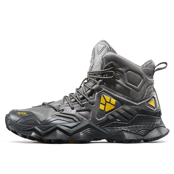 Stylish Water-Resistant Non-Slip Hiking Shoes, Black or Khaki Options, Lightweight and Durable - Men's Outdoor Footwear
