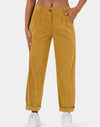 Women's High-Waist Casual Pants in Solid Colors, Stylish Fashion Trousers, Women's Clothing, Trendy Straight Fit Pants