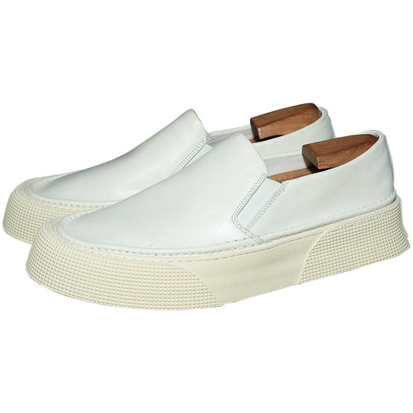 Men's Breathable Loafers in Black & White - Summer Style & Comfort