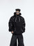 Premium Men's 3D Fleece Hoodie in Deep Charcoal Gray - Streetwear Chic & Cozy Style
