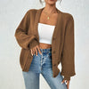 Chic Casual All-match Knit Sweater Coat for Winter, Stylish Winter Cardigan with Detailed Threadwork