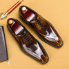 Elegant Patent Leather Men's Oxford Dress Shoes in Blue - Breathable, Comfortable & Non-Slip - Men's Formal Footwear