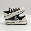Chic Casual Sports Sneakers for Women in Black, Red, Beige - Mesh-Lined Comfortable Shoes with Mid-Heel Wedge. Versatile and Stylish Athletic Footwear.