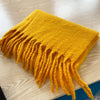 Winter Women's Cashmere-Like Tassel Scarf - Solid Color Variety