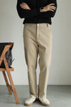 Americana Retro Cotton-Stretch Denim in Khaki - High-Waisted Comfort Jeans for Men - Sizes 30-38
