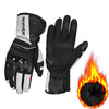 Premium Waterproof Unisex Motorcycle Gloves, Microfiber Oxford Cloth, Black/Gray, M-2XL sizes, All-Weather Riding Gear.