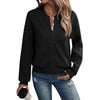 Chic Long-Sleeve Zippered Cardigan in Solid Colors - Women's Street-Style Fashion Piece with Trendy Zipper Detail.