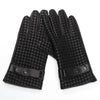 Men's Touch Screen Sheepskin Gloves with Velvet Lining